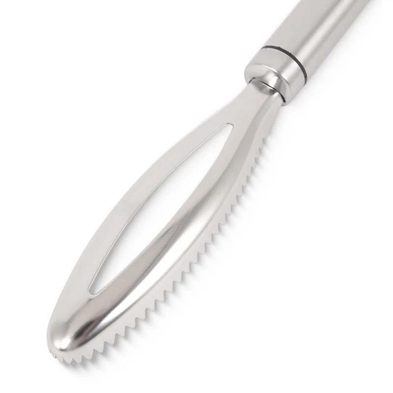Factory wholesale Stainless Steel Fish Scale Scraper Peeler Remover Device Fish Skin Steel Fish Shaver