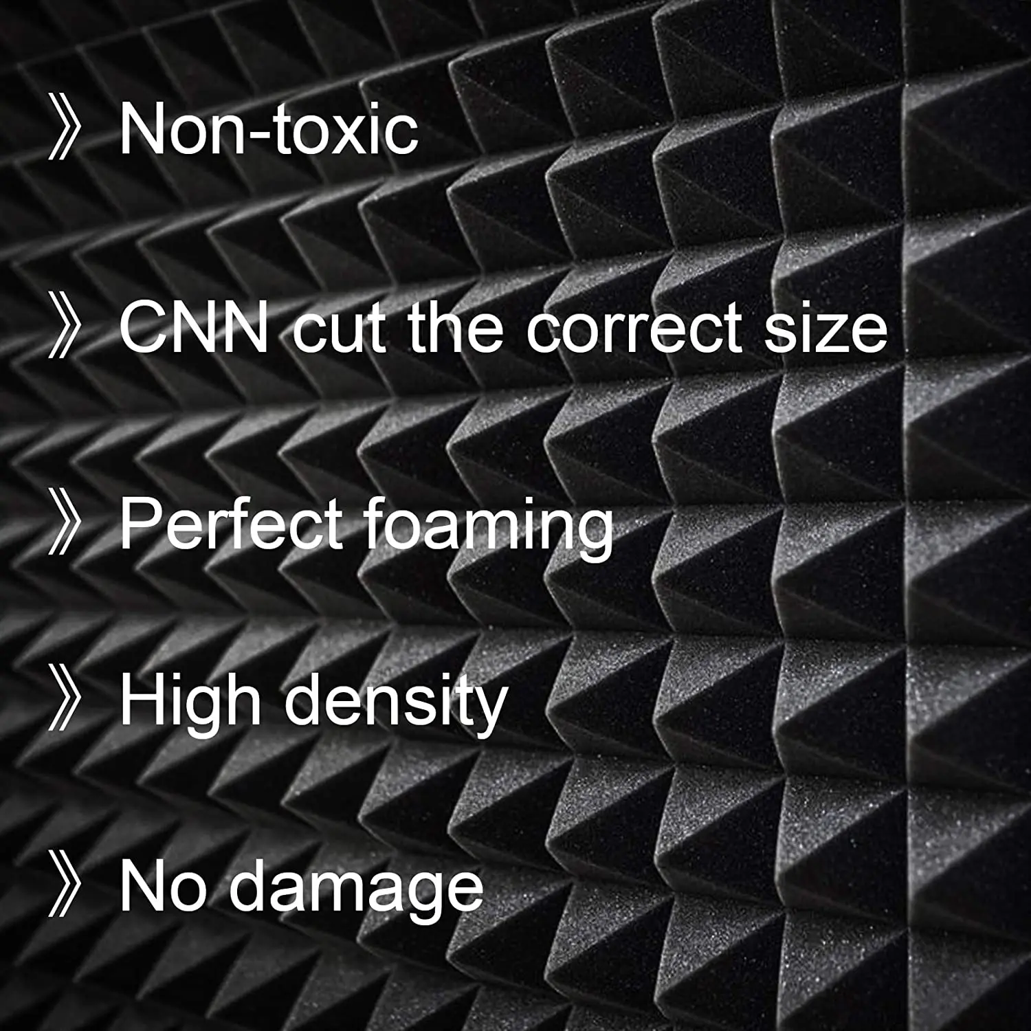 FBA Studio Soundproof Acoustic Foam Pyramid Recording Studio Sound Adhesive