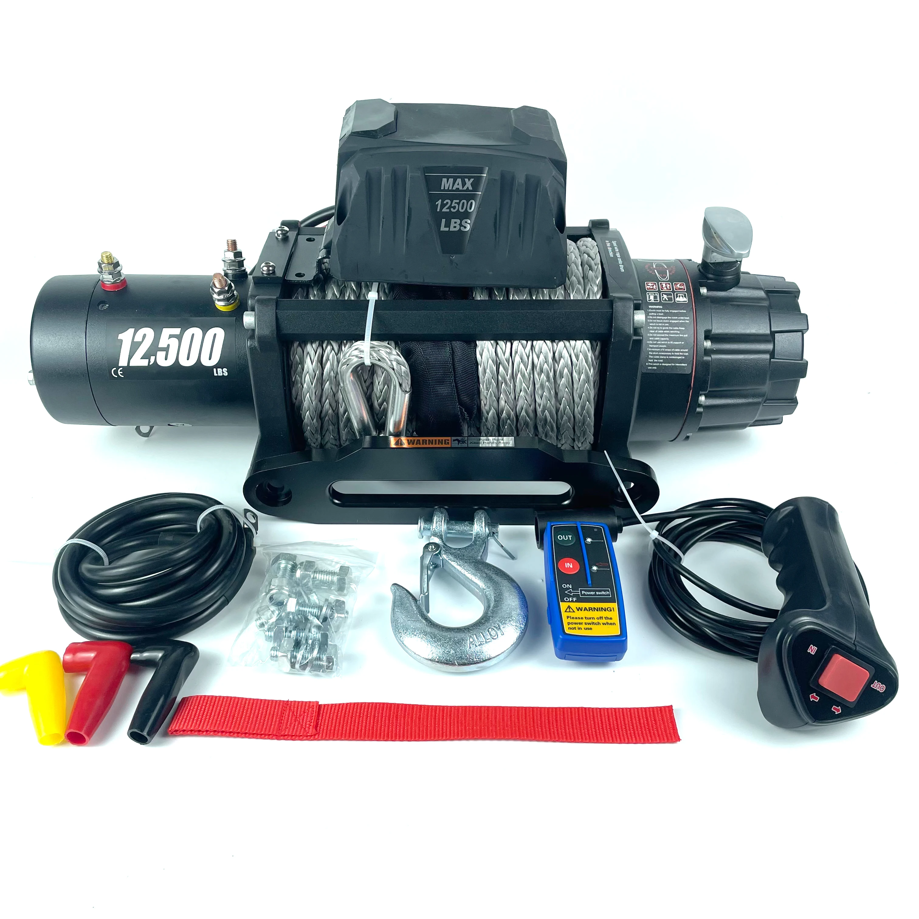 Fast Electric Winch CE Certified Electric Winch 12000lbs Treuil 12v or 24v for 4x4