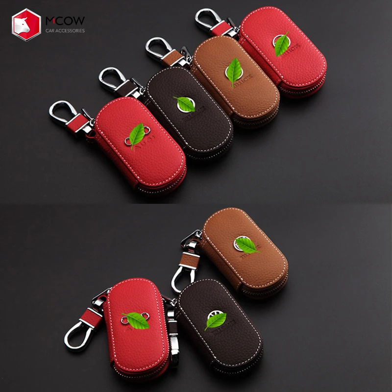 Модный винтажный кошелек Mcow 2021 из натуральной кожи, мужские кошельки для ключей с молнией