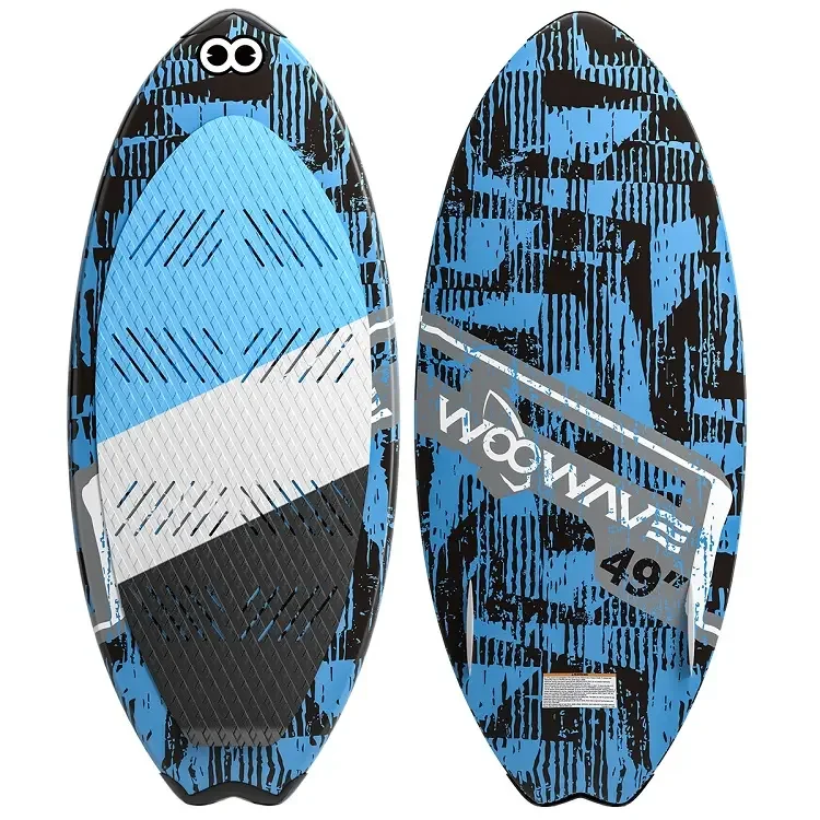 Woowave OEM/ODM Kids Adults Professional Surfboard 49' Wakesurf Board Carbon Fiber Surfboard with Surfboard Leash