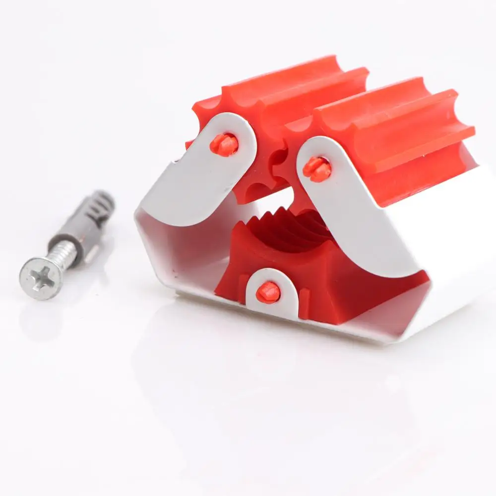 Magic Multifunction Kitchen Wall Mounted Storage Holder metal hook gripper rack organizer wall mounted mop and broom holder