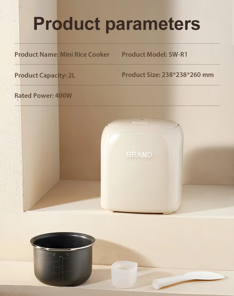 multifunction 2L Home Kitchen Appliances Mini Electric Rice Cooker Portable Electric Cooker Smart Multi Rice Cooker