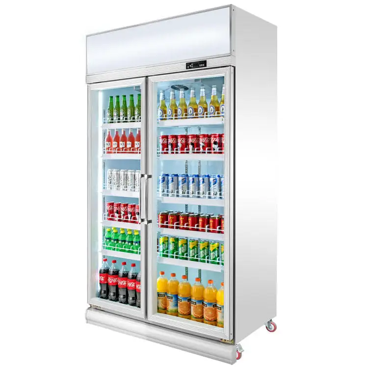 Commercial Drinks and Beer Display Cooler Cabinet Refrigerator for Supermarket/Bar Use Refrigeration Equipment Type
