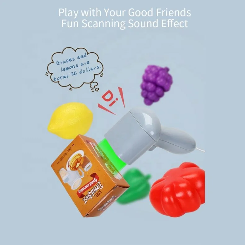 Top Quality Shopping Set With Calculator Scanner Supermarket Equipment Kids Electronic Cash Register Toy