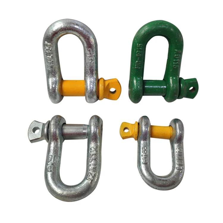 U.S type  drop forged Straight Shackle U type Shackle G-210 Lifting D shckle Chain shackle