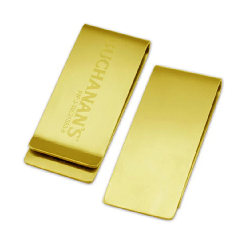 Artigifts оптовая продажа с завода металлические изделия дизайнерские Зажимы для денег из цинкового сплава логотипом на заказ золотые