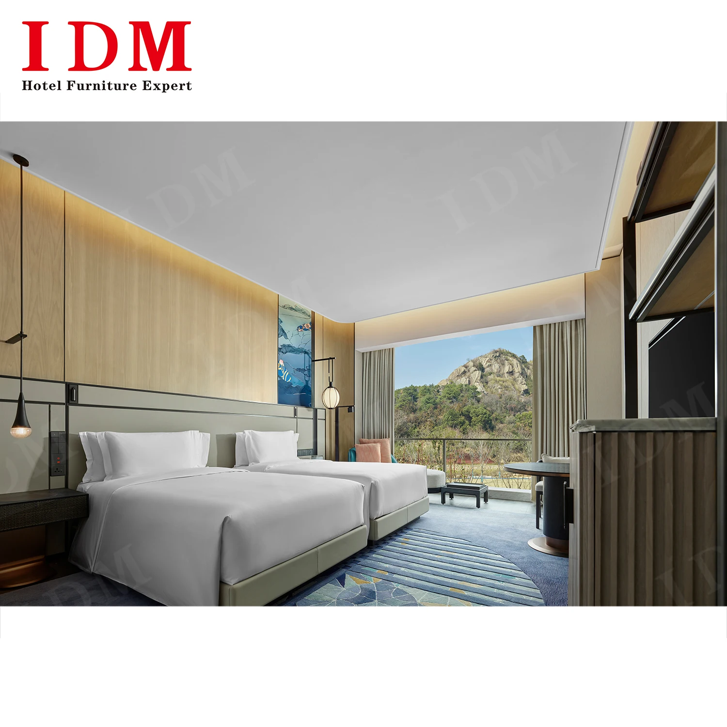 Modern hotel guest room furniture sets 5 star hotel furniture bed room bedroom set