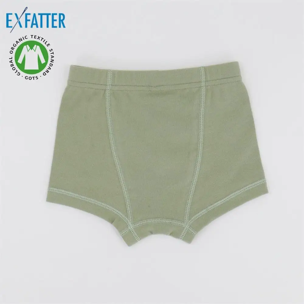 
GOTS certified organic cotton boys boxer briefs underwear kid 