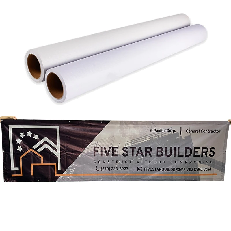 Pvc Flex Banner/vinyl Banner/ Advertising Display Banner Material 240/260/320gsm(8oz/9oz/10oz)/3.2x50m By Roll For Printer