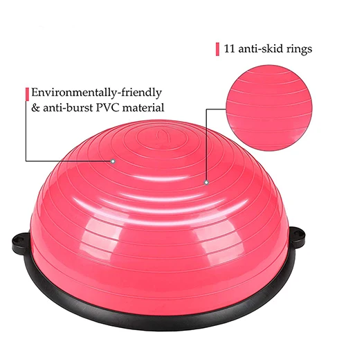 Hot Sale Gymnastic Ball for Balance Ball Workout Stability Trainer Speed Yoga Half Ball with Rope