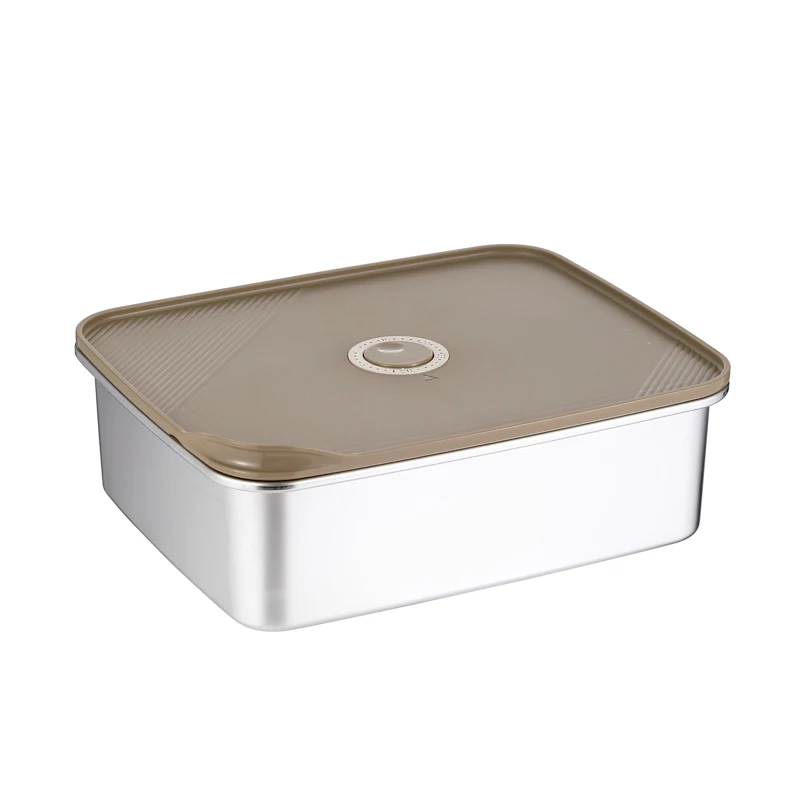 Everich New-Design ODM Microwaveable Safe ECO-friendly Leakproof Stainless Steel Lunch Box Metal Lunch Container