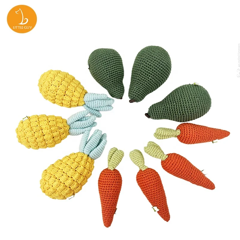 in stock ready to ship pineapple Pears carrots toy  small wholesale custom dog toys plush