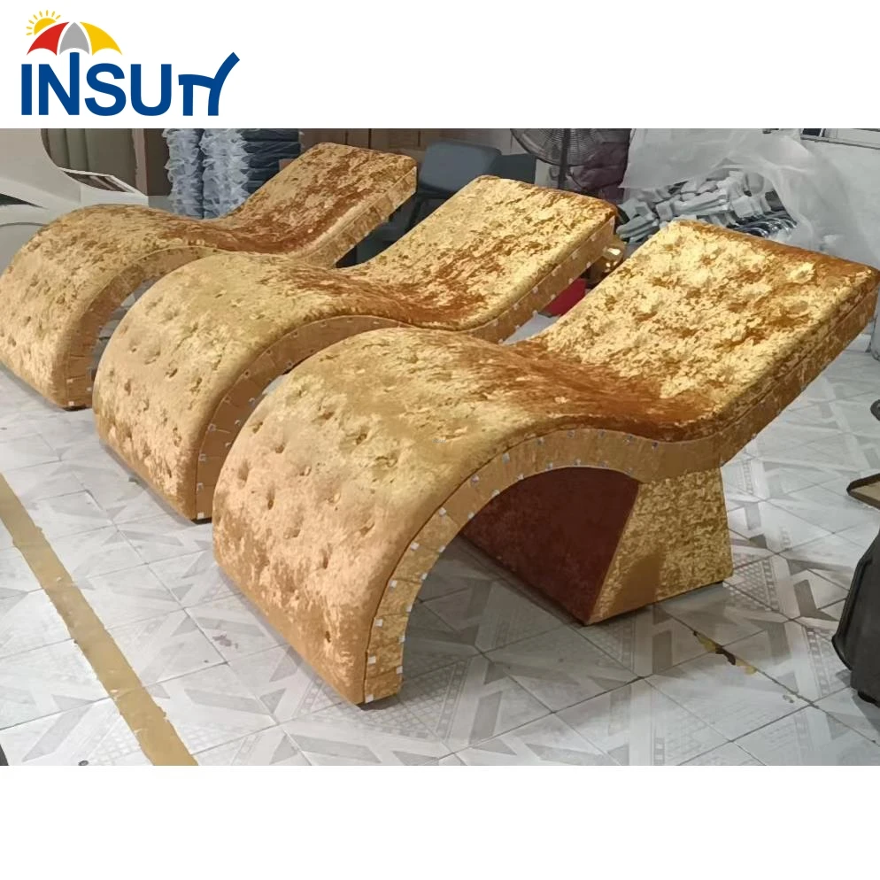 Queen gold curve lash bed modern salon facial beds full body massage tables for sale