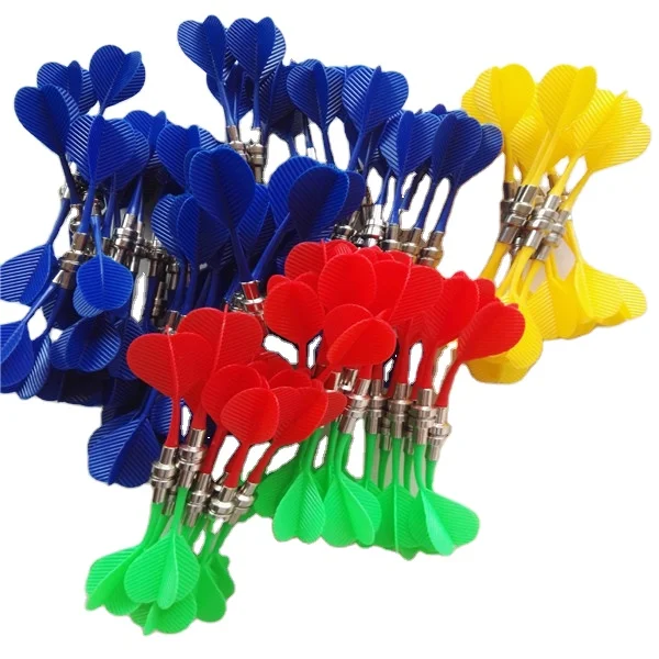 Bullseye Target Game Plastic Dart Wing Magnetic Darts for Two-Sided Magnetic Board