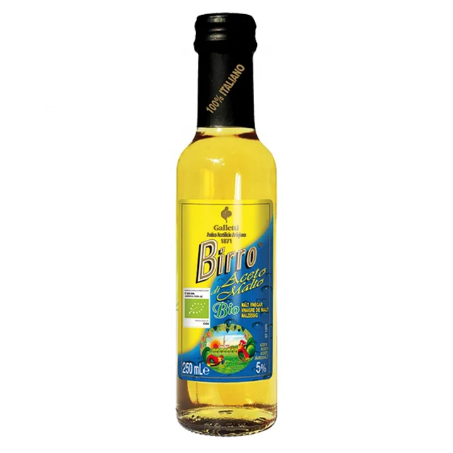 
High Quality Italian Organic Malt Vinegar Acidity 5% 