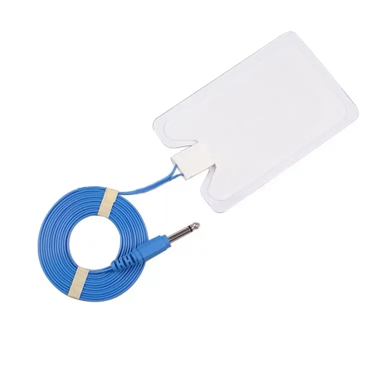 High quality health medical accessories 6.35MM negative pole sticker adult single and bipolar electrode sheet repetitive negativ
