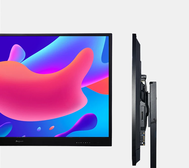 Riotouch HD 4K Led Interactive Screen Touch Screen Monitor LED Smart Board with PC All in One 75 86 Inch Android  Window Pen