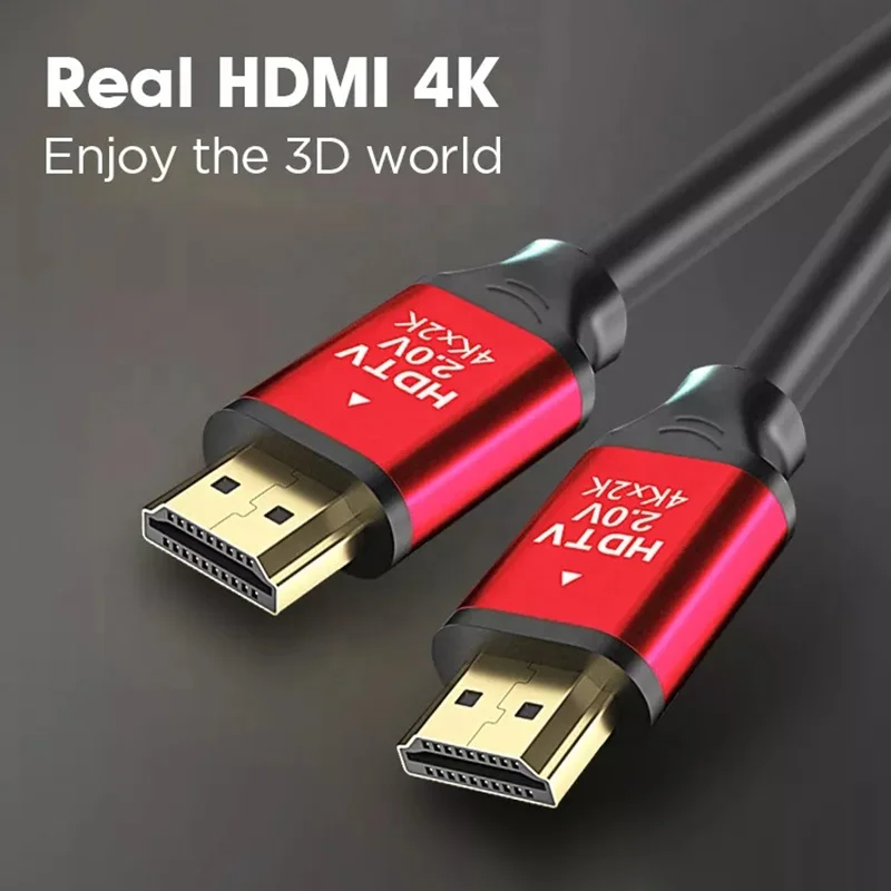 Кабель HDMI с позолоченным покрытием 24 К V2.0 V20 1 5 м 3 10 15 20 Ultra 18 Гбит/с 4K 30 Гц 60