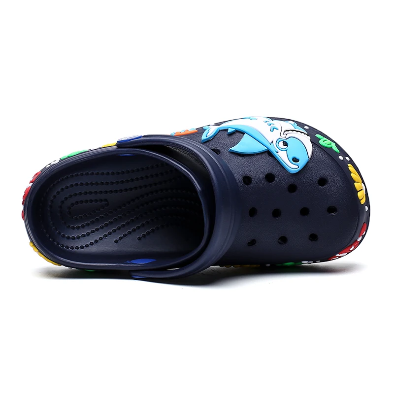 Cute EVA clogs kids casual garden shoes non-slip Thick bottom beach sandals  for boys girls baby