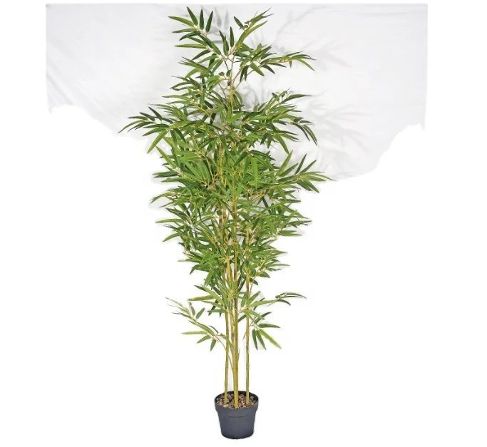 Hotsale Bamboo Leaves Trees Ornamental Garden Decoration Plastic Plant Outdoor Artificial Bamboo Tree