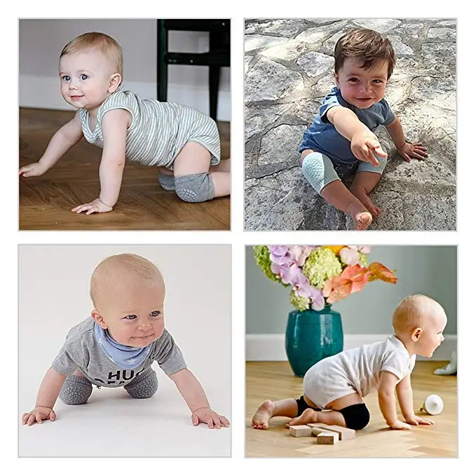 
Hot selling safety soft baby knee elbow protector support sleeve thermal baby crawling knee pads 