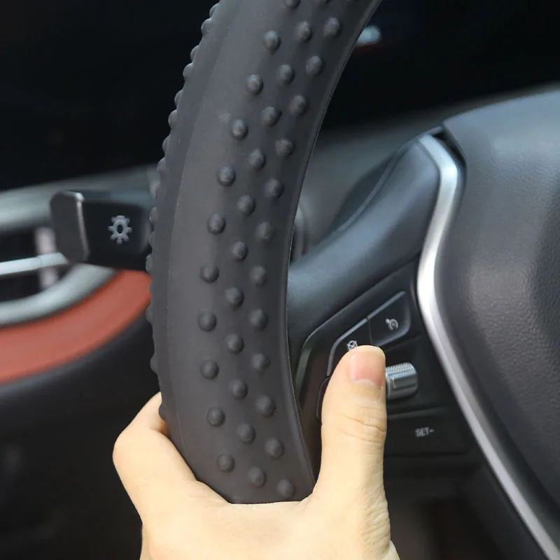 New Design Car Accessories Steering Wheel Silicone Cover - Customized Packaging Customized Logo Available