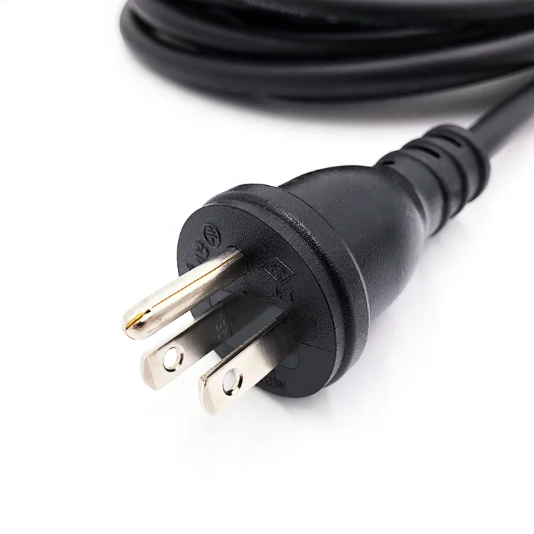 PSE standard 3-phase japan ac power plug with ground wire