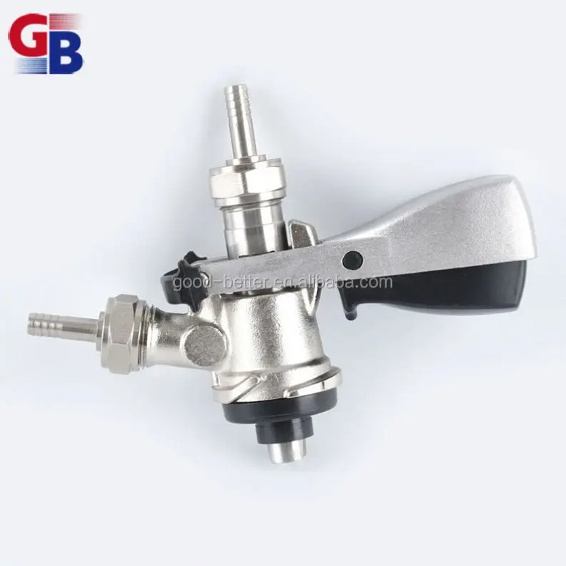 GB Hot selling brass chrome plated S system keg spear valve with G1/2 Thread