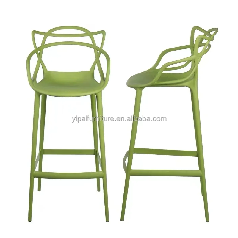 Оптовая продажа, дизайнерские пластиковые стулья для гостиной, садовый гостиничный кафе, уличный барный стул, стулья, высокий барный стол, стулья
