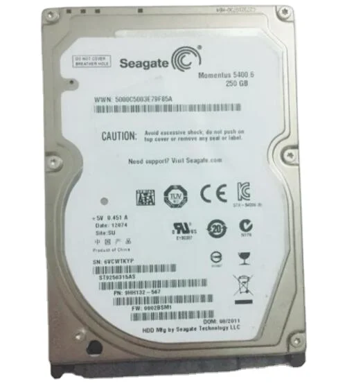 Отремонтированный 3,5 дюймовый жесткий диск HDD 250 Гб 7200 об/мин SATA 6 ГБ/сек. жесткий диск для ПК компьютер