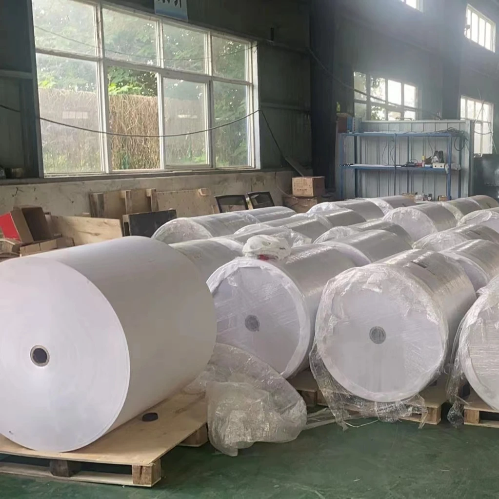 Wholesale Wood Pulp Cash Register Paper Bank Supermarket Receipt 80*80mm 20 Rolls Per Box 65gsm Jumbo Rolls Thermal Paper
