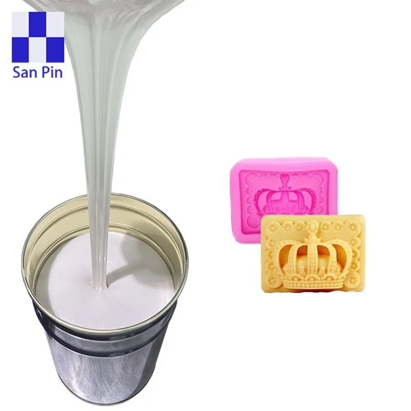 Free sample clear color liquid rtv2 silicone rubber for making soap molds