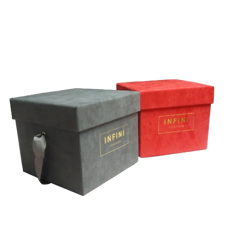 Custom logo beauty round box velvet flower box rose packing with silk