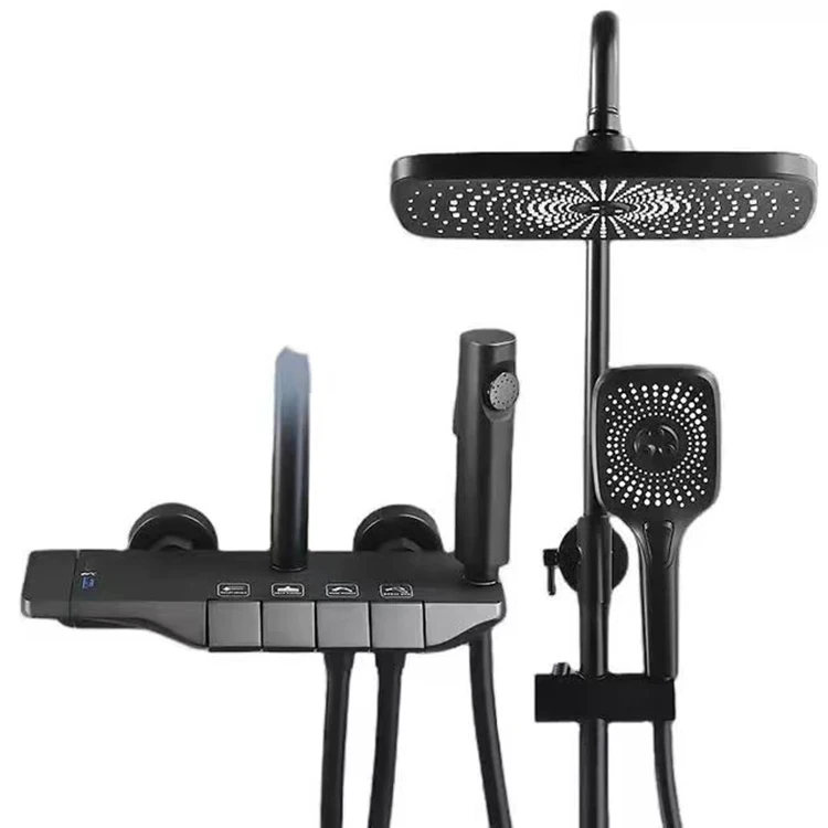 Bidets Bathroom Shower System With Thermostatic Split type Thermostatic Shower Set Faucet Grey White Chrome Black Customized