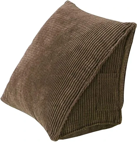 Triangle Back Cushion Corduroy Wedge Soft Reading Pillow