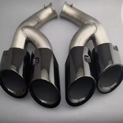 High Quality Performance Black Titanium Exhaust Pipe Chrome Exhaust Tips