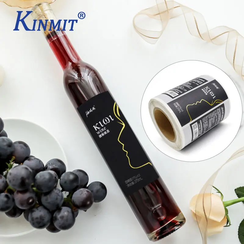 Free sample sending support custom OEM led label wine bottle LED Waterproof El wine label