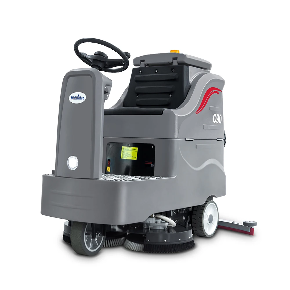 Made In China Durable Industrial Commercial Concrete Ride On Auto Automatic Tile Floor Cleaning Machine