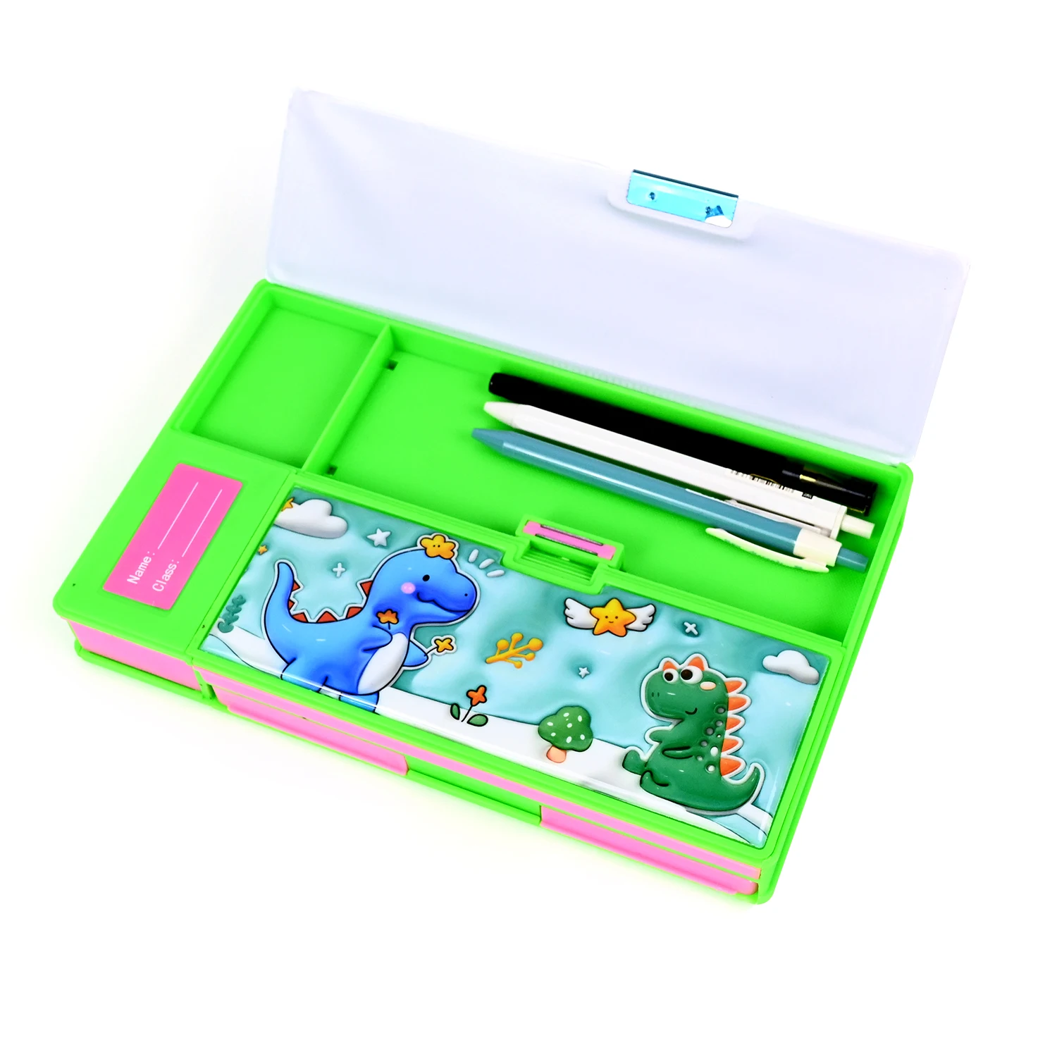 Creative Gifts Online Big Size Multipurpose Magnetic Pencil Box for School Going Kids - Kids Birthday Gift