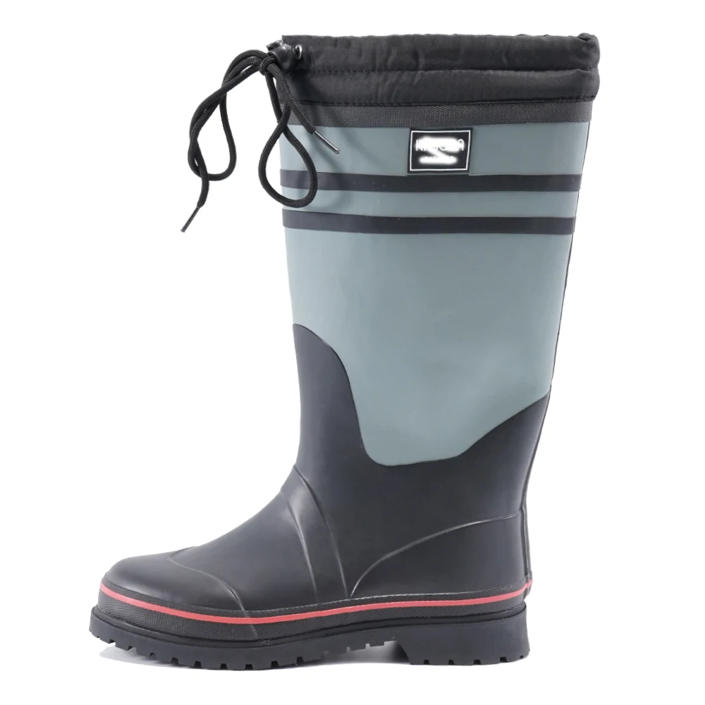 Professional Manufacturer Winter Anti Shedding Slip Snow Warm Lining Water Proof Custom Rain Boots For Men