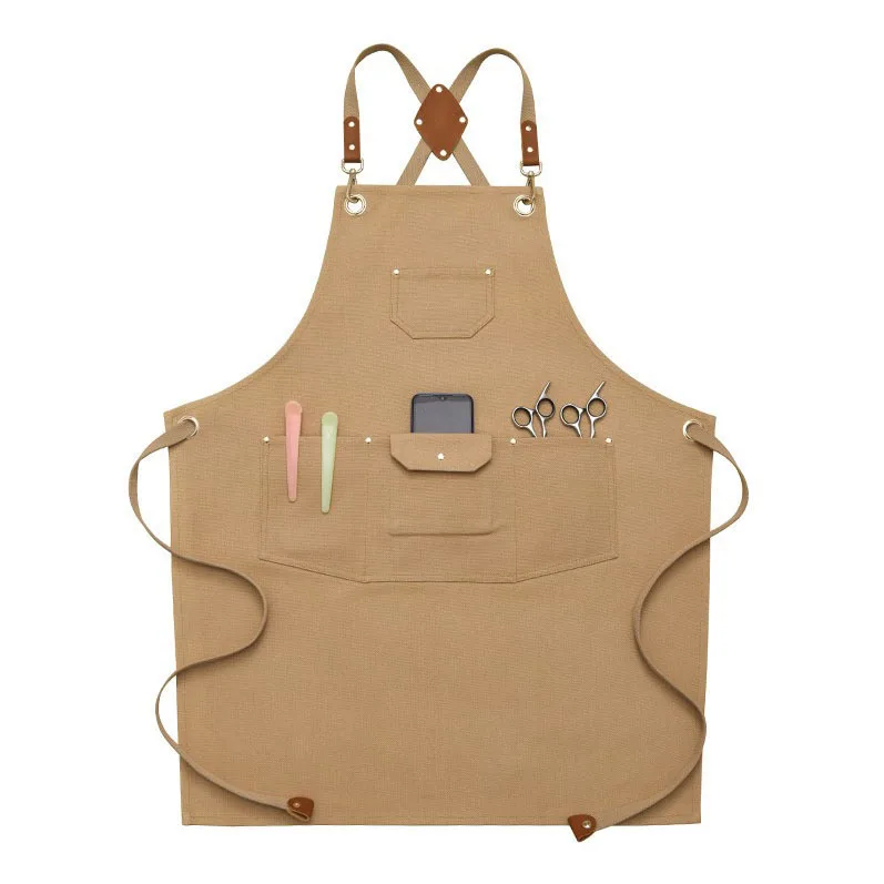 Work clothes Chinese restaurant same apron set logo Barista Florist Hairdresser Hairstylist waterproof haircut