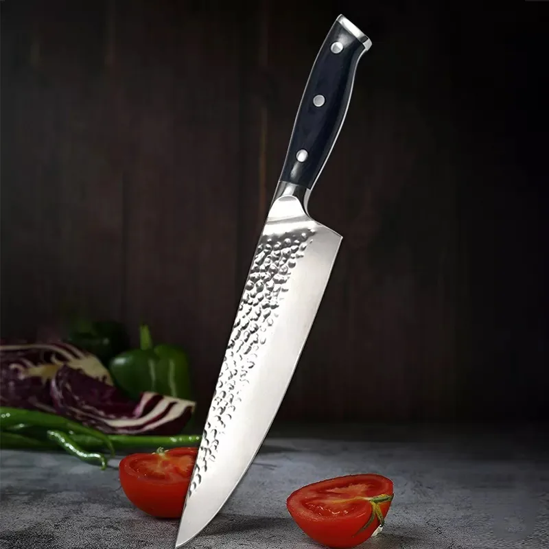 wholesale Stainless Steel utensils Wood Handle Kitchenware Knife kitchen knife Forged Chef Knife