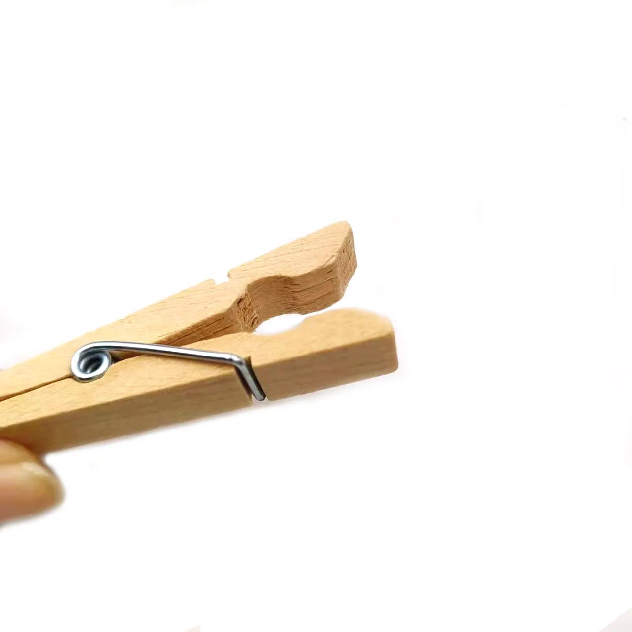 50pcs Fashional Wholesale 2.4in Natural Wood Clips Big Birch Wooden Clothes Clips