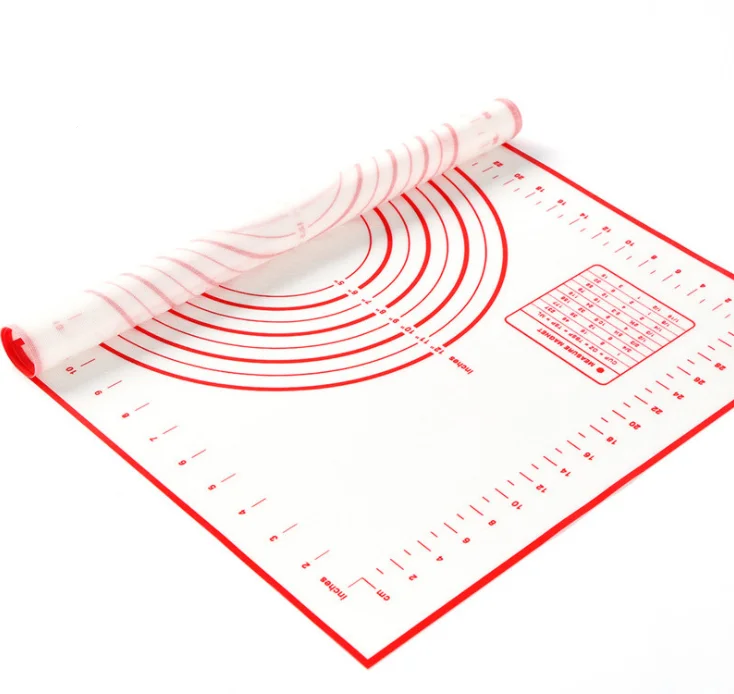Top Seller Non-Slip Cooking Tools Silicone Baking Pastry Mat With Measurement For Dough Rolling