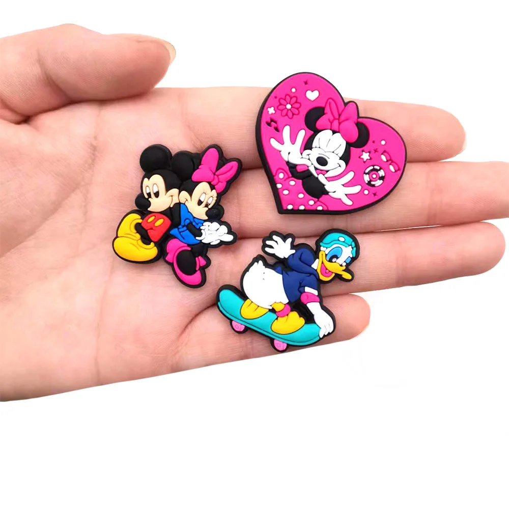 Mickey and Minnie Wholesale Custom Shoe Croc Charms Pvc Shoe Decorations Shoes And Accessories Designer Croc Charms For Clogs