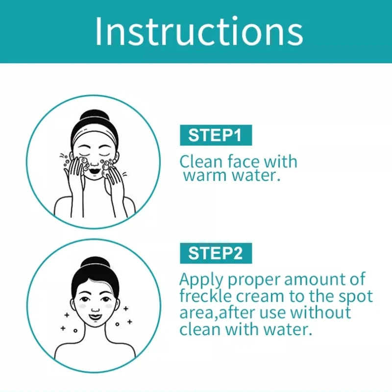 Oem Private Label White Gold Skin Whitening Face Dark Spot Corrector Anti Freckle And Freckle-Removing Cream