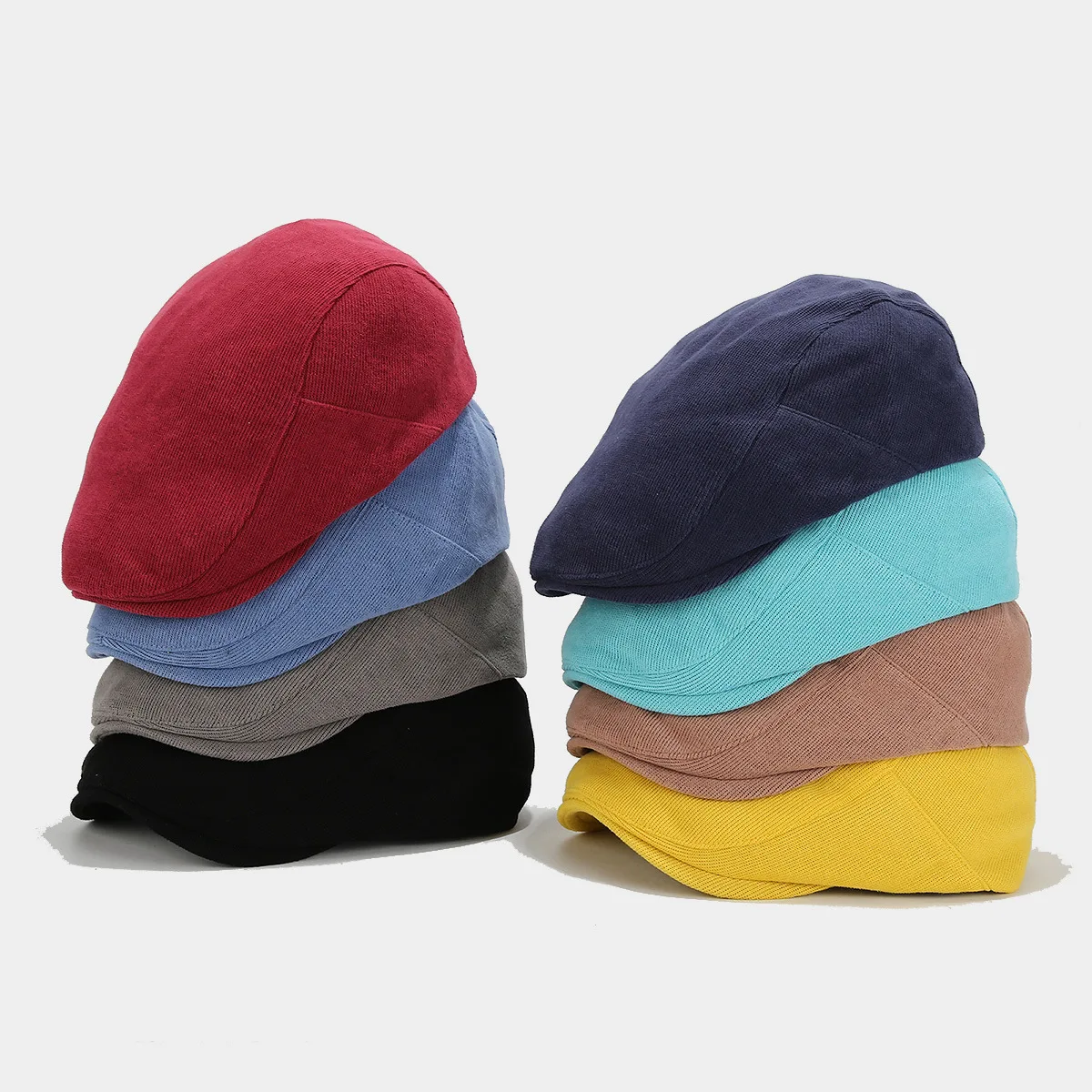 New design vintage beret corduroy autumn winter Ivy hat wholesale man women beret
