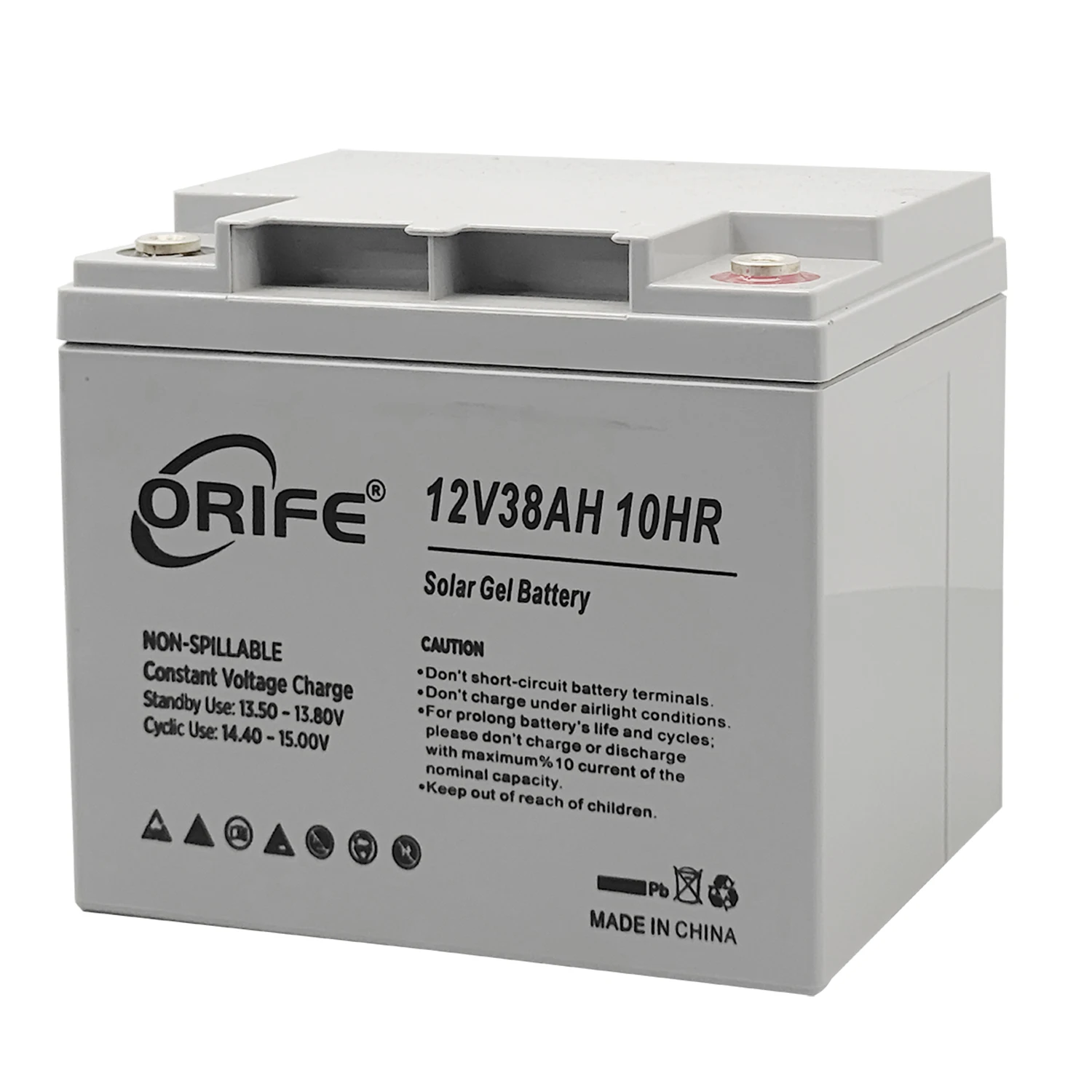 ORIFE custom factory direct supply sealed lead acid charger 12v 38ah battery