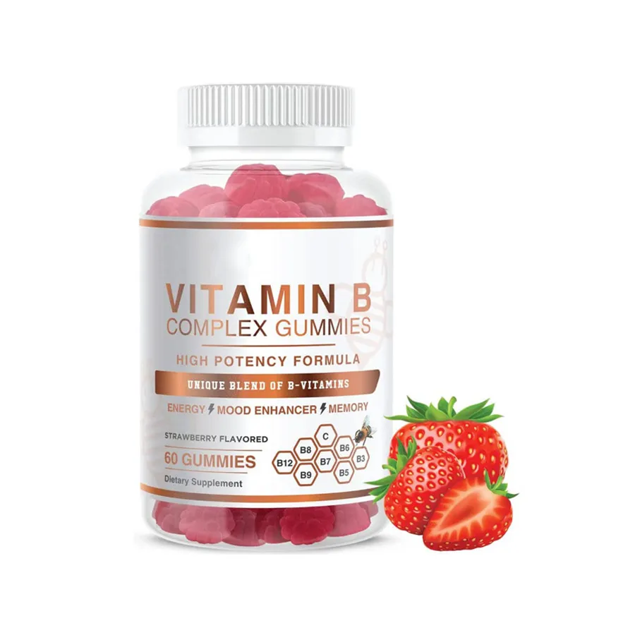 Multivitamin gummies hot selling OEM Private Label Vitamin B Complex Gummy Vitamin B Supplement Multi vitamin Gummy